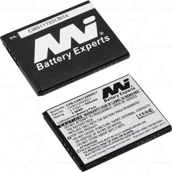 MI Battery Experts CPB-CAB3120000C1-BP1